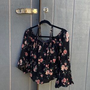 floral off shoulder top